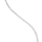 Micro Tennis Chain in White Gold