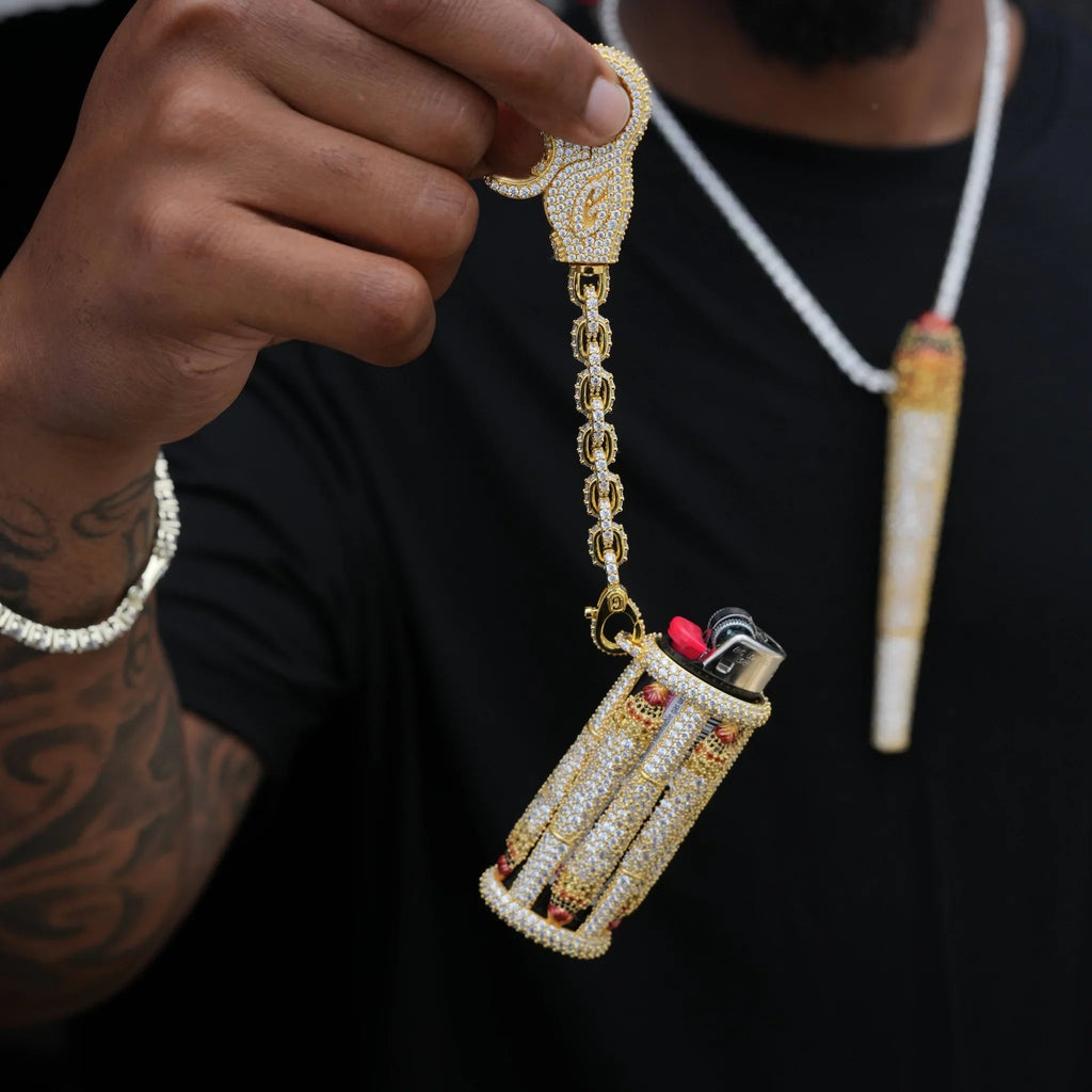 It's Lit Lighter Case Clip On in Yellow Gold