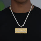 Large Iced The Last Supper Pendant in Yellow Gold
