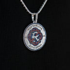 New England Revolution Official MLS Logo Pendant in White Gold