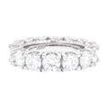 Moissanite Diamond Band Ring in Sterling Silver - 5mm