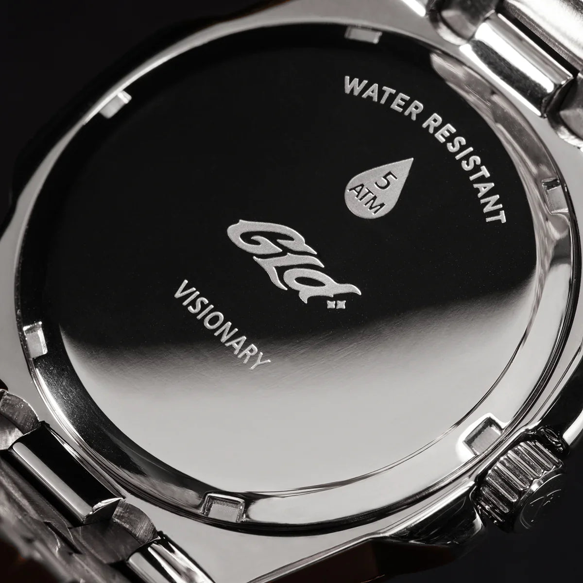 39MM Visionary Iced Pink Stone Band Watch - White Gold