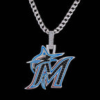 Miami Marlins Official MLB Logo Pendant