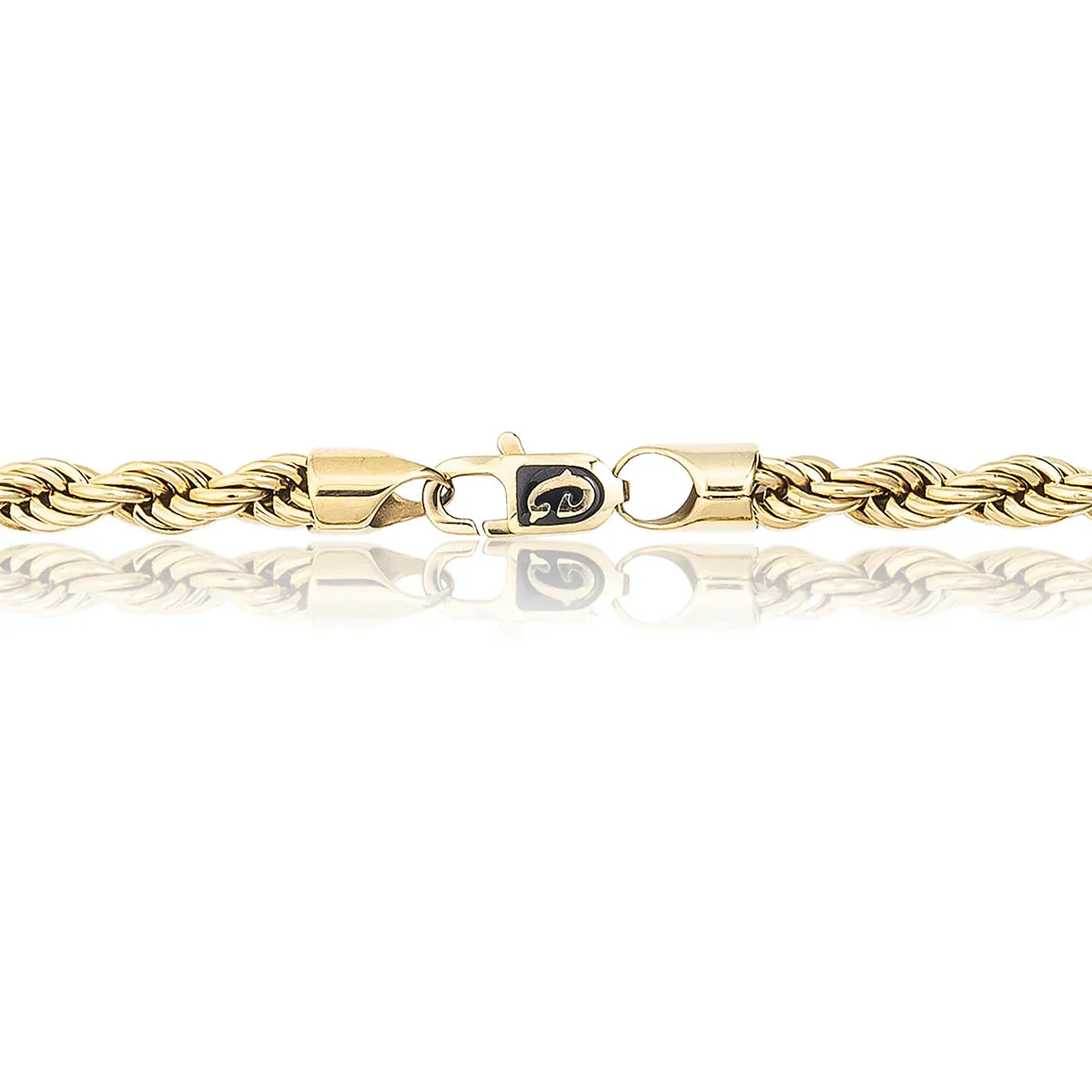 Rope Chain in Yellow Gold- 6mm