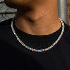 Diamond Tennis Chain in Yellow Gold- 5mm
