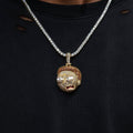 Rick & Morty Morty Head Official Warner Bros. Pendant in Yellow Gold