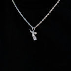 Micro Saint Michael Pendant in White Gold