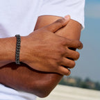 Black Diamond Cuban Chain Bracelet in Black - 8.5mm
