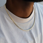 3 Prong Tennis Chain in Yellow Gold -2mm