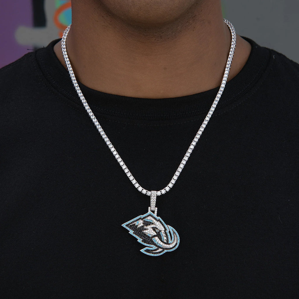 Utah Hockey Club Official NHL Logo Pendant in White Gold