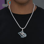 Utah Hockey Club Official NHL Logo Pendant in White Gold
