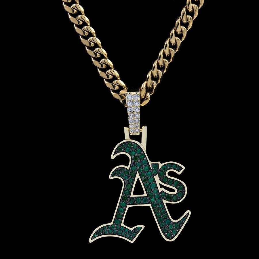 Oakland Athletics Official MLB Logo Pendant