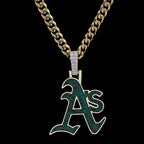 Oakland Athletics Official MLB Logo Pendant