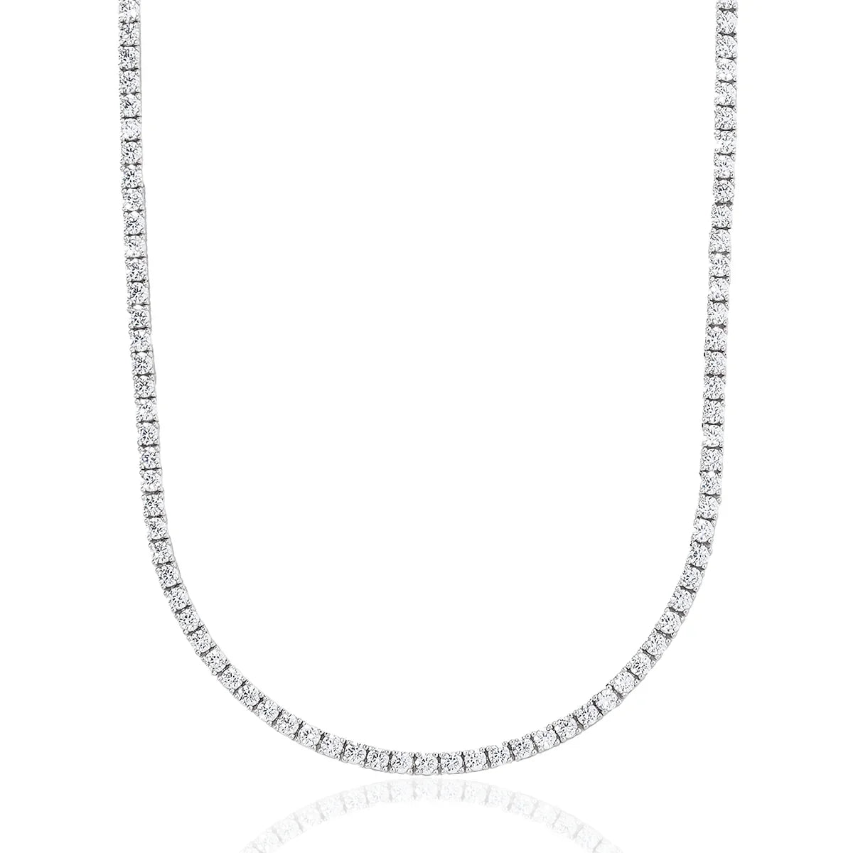 Diamond Tennis Chain in White Gold- 3mm