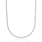 Diamond Tennis Chain in White Gold- 3mm