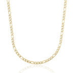 Figaro Chain in Yellow Gold - 4mm
