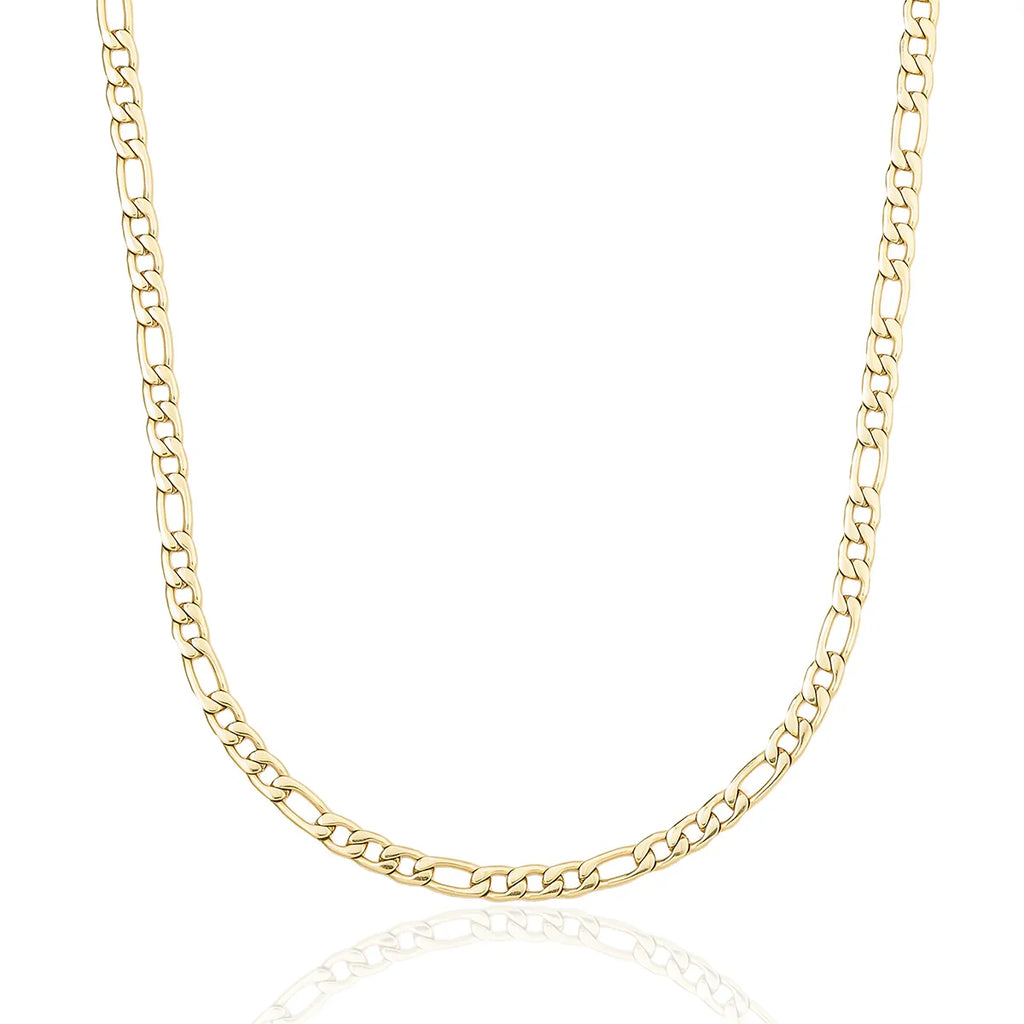 Figaro Chain in Yellow Gold - 4mm