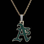 Oakland Athletics Official MLB Logo Pendant