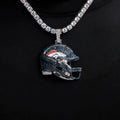 2025 Denver Broncos Team Helmet Pendant - White Gold