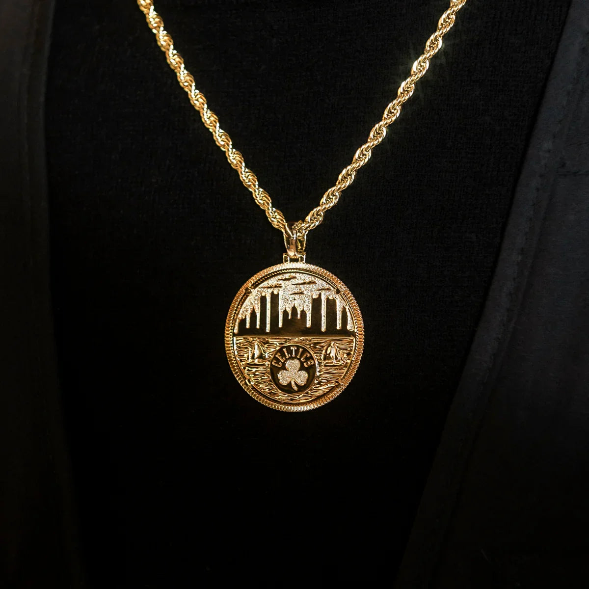Boston Celtics Official NBA Coin Pendant