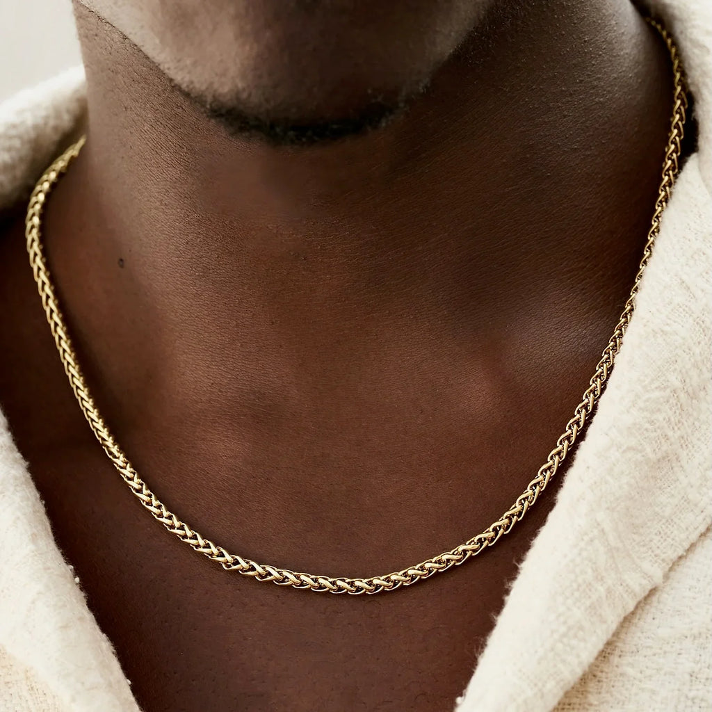 Palm Chain in Yellow Gold - 4mm