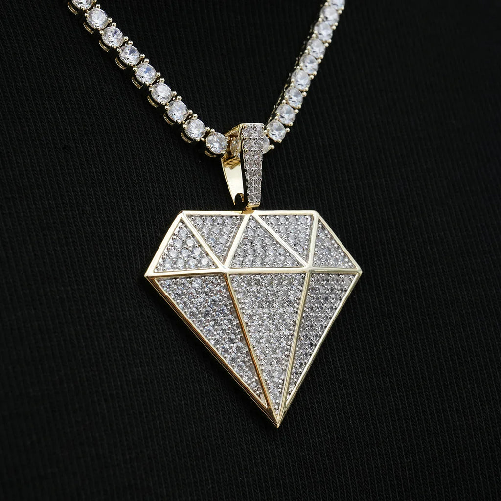 Large GLD Diamond Pendant