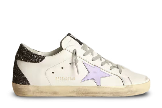 Golden Goose Super Star White Choco Glitter Lavender (W)