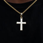 Simple Cross Pendant in Yellow Gold