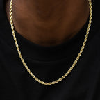 Italian Horn and Cross Set in Yellow Gold