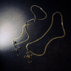 GLD X Bloody Osiris Large Cross Pendant in Yellow Gold Vermeil