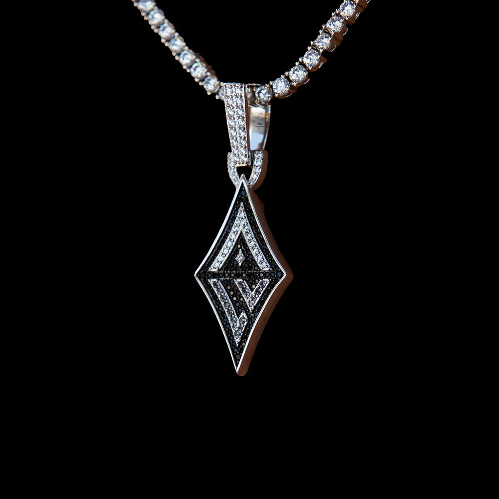 Las Vegas Aces Official WNBA Logo Pendant in White Gold