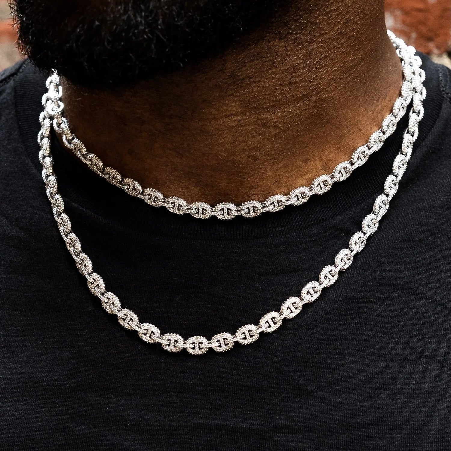 Micro Valentina Chain in White Gold - 7mm