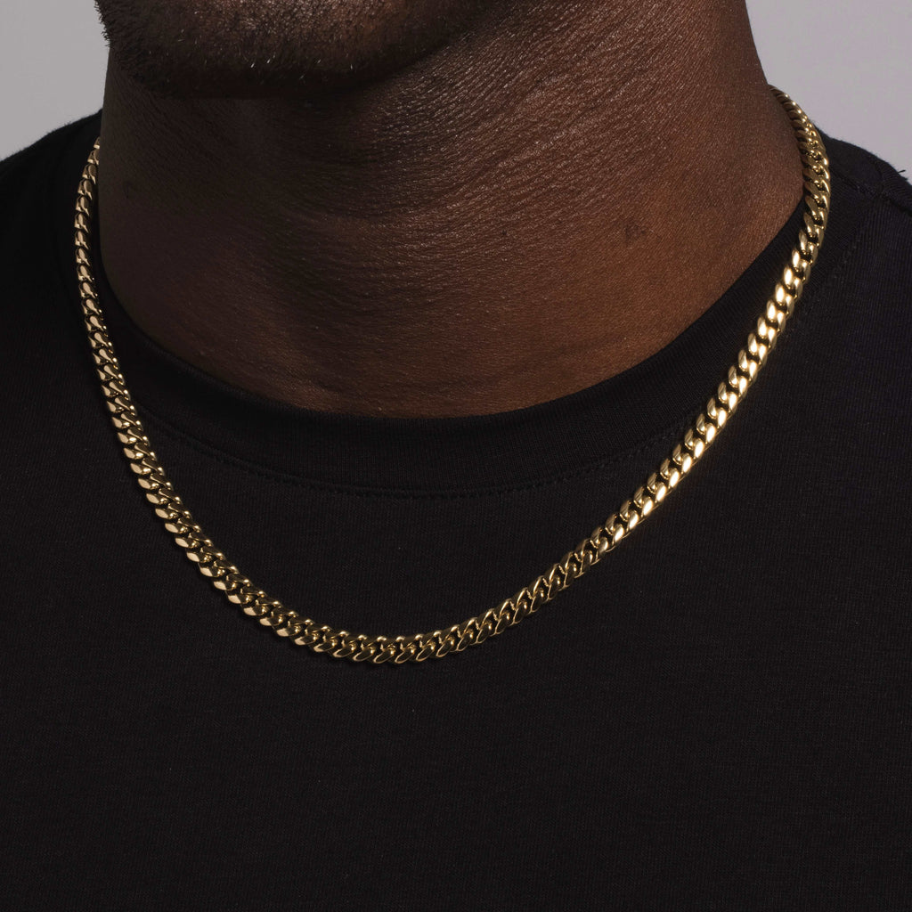 Miami Cuban Chain in Yellow Gold Vermeil - 5mm