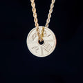 Weight Plate Pendant in Yellow Gold