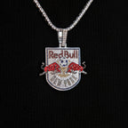 New York Red Bulls Official MLS Logo Pendant in White Gold