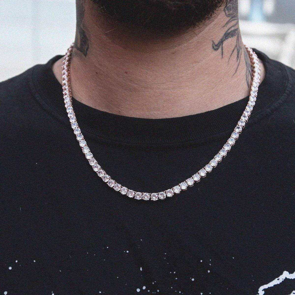 Diamond Tennis Chain in Rose Gold- 5mm
