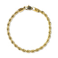 Rope Chain Bracelet in Yellow Gold Vermeil - 4mm