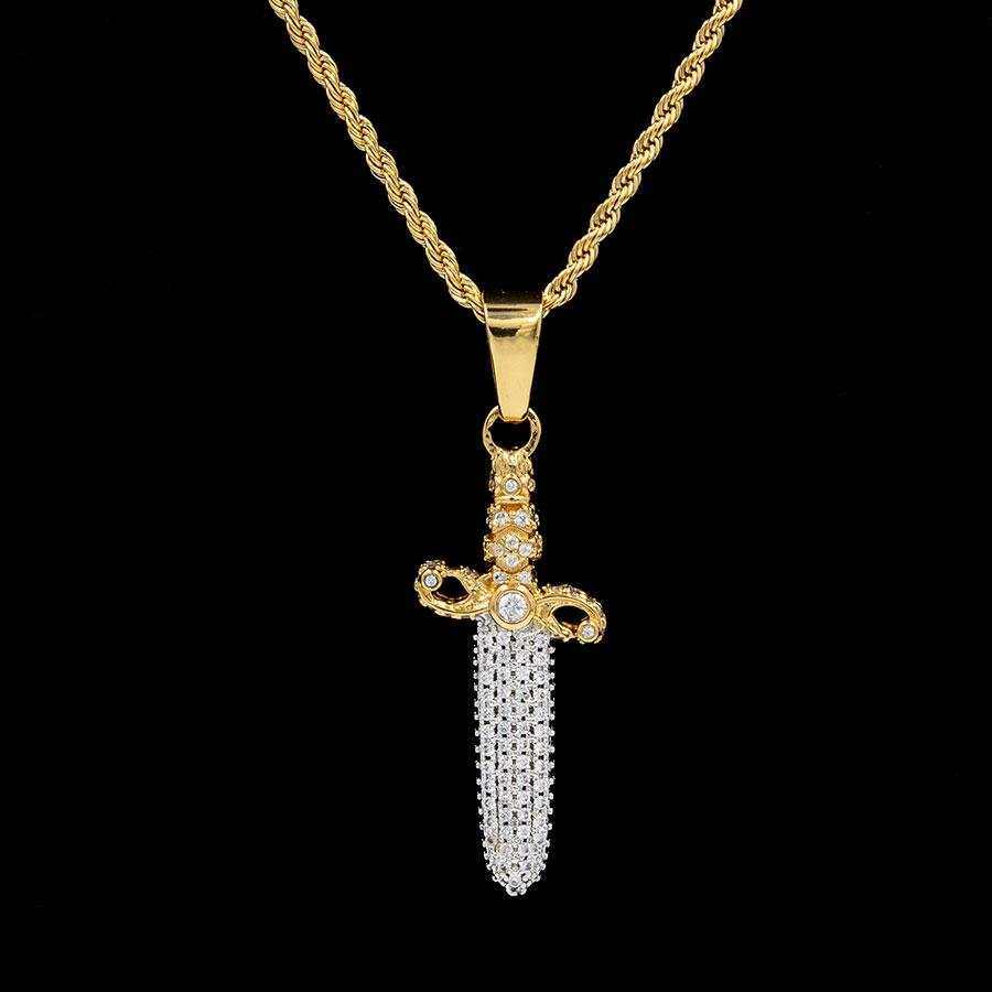 Iced Knife Pendant
