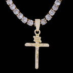 Crucifix Cross Pendant in Yellow Gold