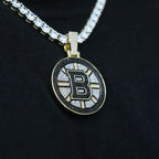 Boston Bruins Official NHL Logo Pendant in Yellow Gold