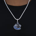 Vancouver Canucks Official NHL Logo Pendant in White Gold