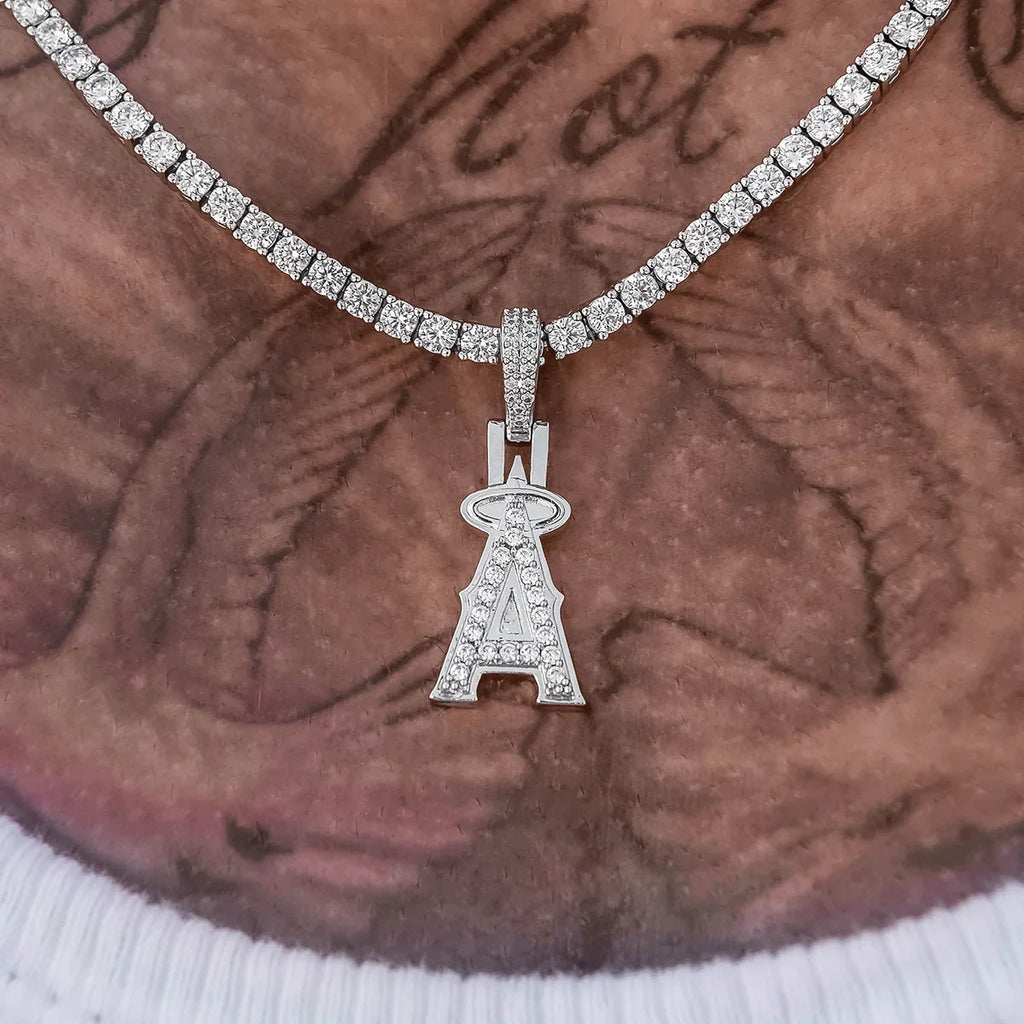 Los Angeles Angels Official MLB Micro Logo Pendant