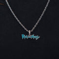 Rick & Morty Official Warner Bros. Pendant in White Gold