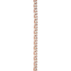 Men's Moissanite Diamond Tennis Chain in Rose Gold Vermeil - 2mm