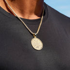 Buffalo Bills Official NFL Coin Pendant in Yellow Gold