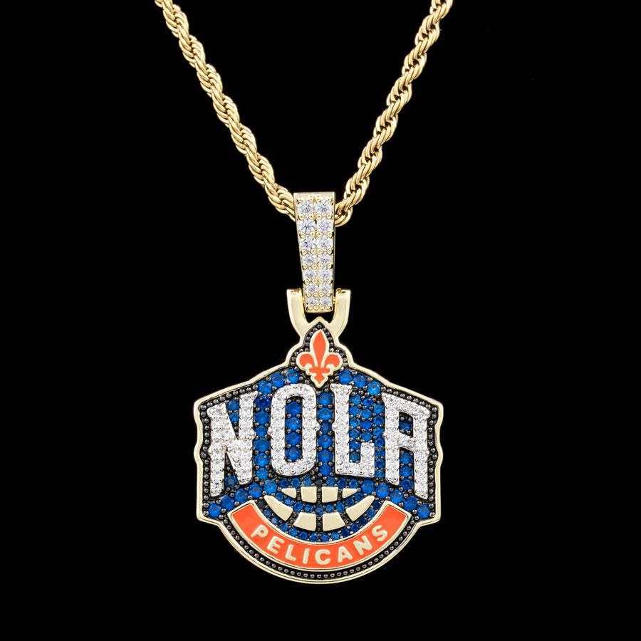 New Orleans Pelicans Official NBA Logo Pendant