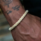 Diamond Rope Chain + Bracelet Bundle in Yellow Gold- 7mm