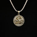 LA Rams Official NFL Coin Pendant in Yellow Gold