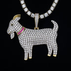 Large GOAT Pendant in Yellow Gold
