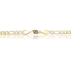 Figaro Chain in Yellow Gold - 4mm